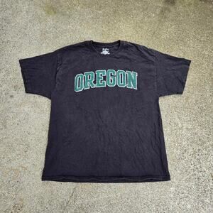 Vtg Y2k CHAMPION University of Oregon Ducks Arc Logo Graphic College T Shirt XL
